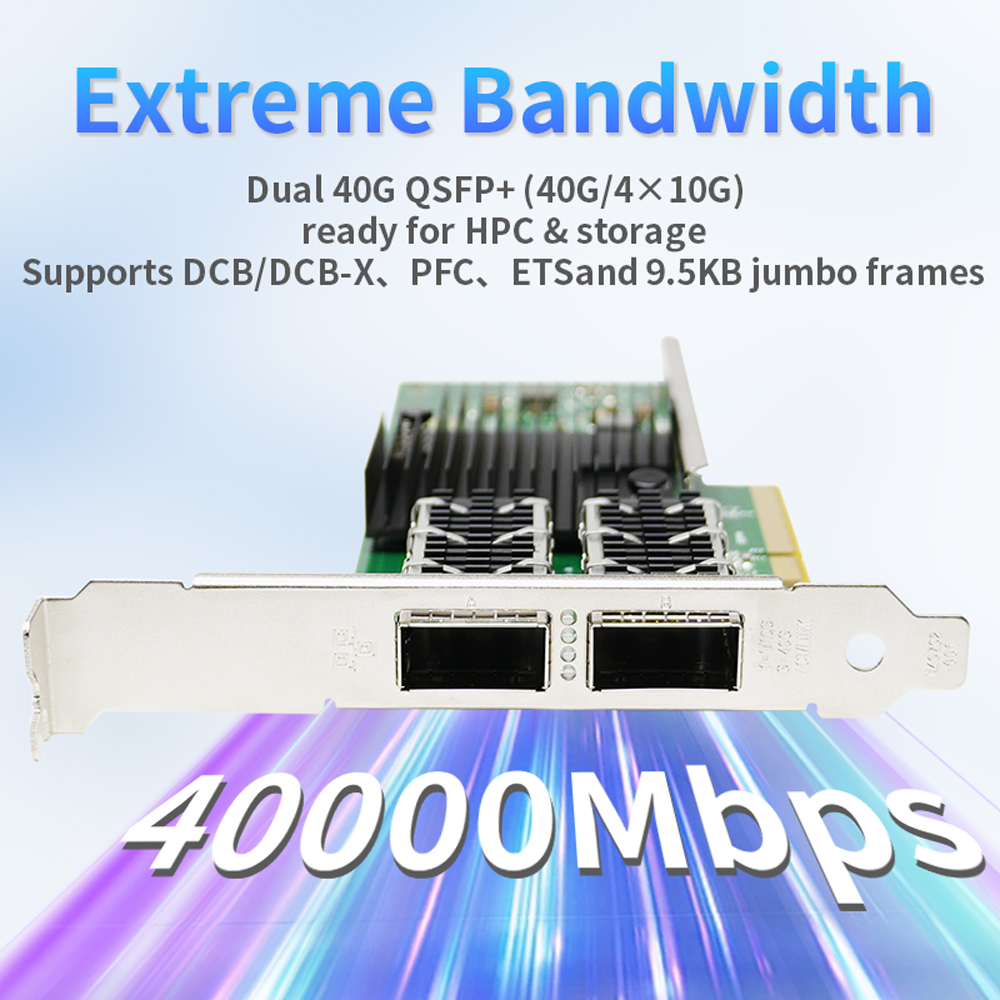 بطاقة شبكة X710-QDA2 ثنائية ال - مراجعة Dual Port 40Gbe Pcie Nic وسعره